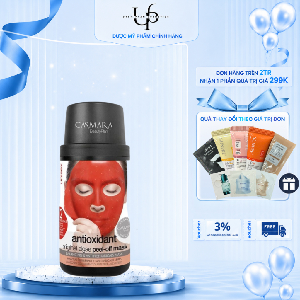 [CôngTy] CASMARA Antioxydant Algae Peel-Off Mask – Mặt Nạ Peel-Off Chống Oxy Hóa 50ml