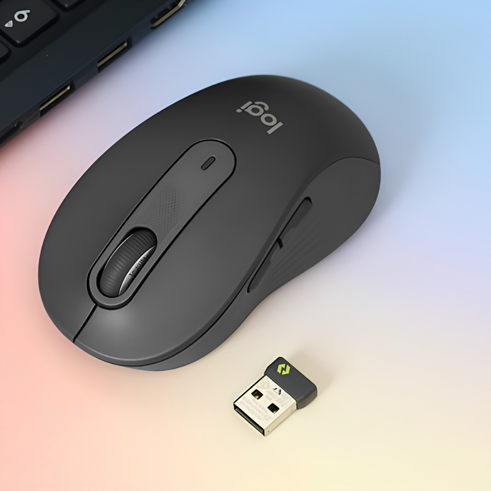 CHUỘT KHÔNG DÂY ERGONOMIC SIGNATURE M650L (SIZE L) Kết Nối Bluetooh, USB Recever - TẶNG PIN,  BẢO HÀNH 12 THÁNG | BigBuy360 - bigbuy360.vn