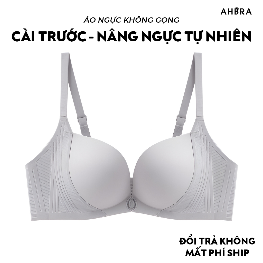 Áo Lót Cài Trước Không Gọng Su Đúc Nâng Ngực Tàng Hình Không Lộ Viền Bigsize AHBRA MSA17