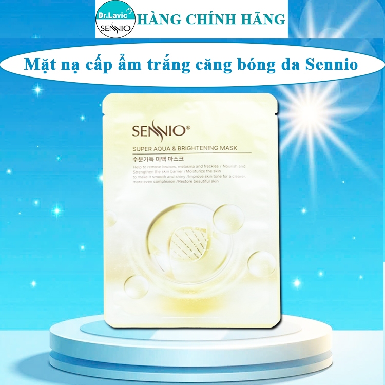 Mặt nạ cám gạo sennio hàn quốc mặt nạ sennio chính hãng cấp ẩm dưỡng trắng căng bóng da Sennio super