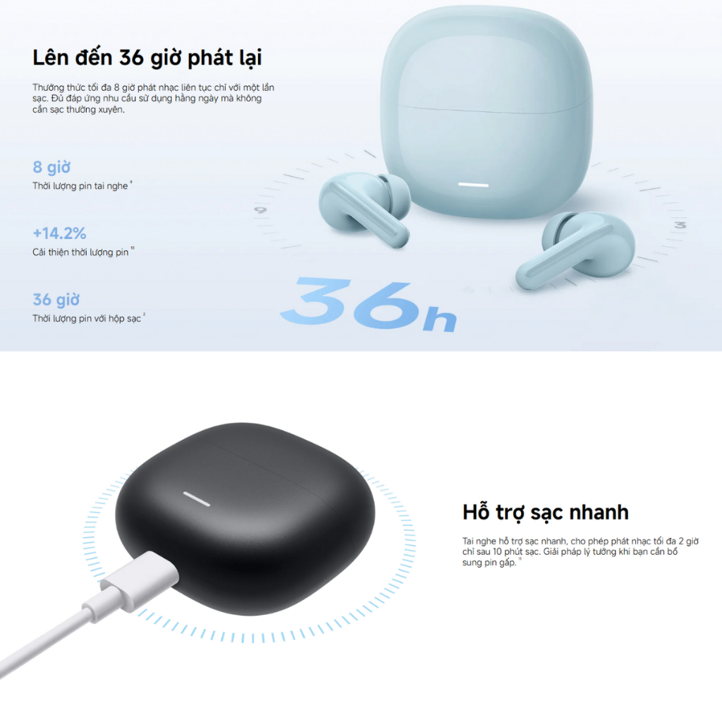Tai nghe bluetooth XIAOMI Redmi Buds 8 Lite pin tới 8 giờ - Bảo hành 12 Tháng | BigBuy360 - bigbuy360.vn