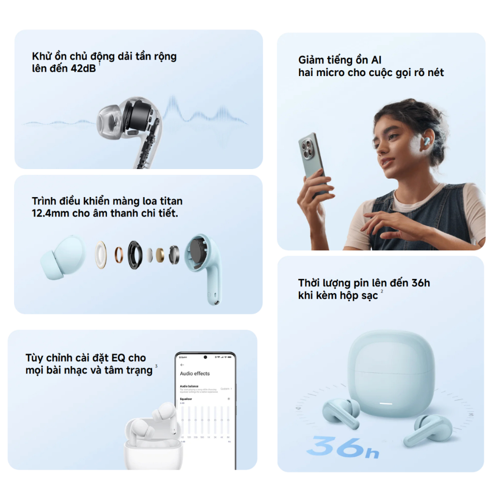 Tai nghe bluetooth XIAOMI Redmi Buds 8 Lite pin tới 8 giờ - Bảo hành 12 Tháng | BigBuy360 - bigbuy360.vn