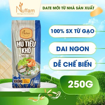 Hủ Tiếu Khô + 2 Gói Nui Gạo + 2 Gói Nui Rau Củ Chữ C - Tổng 5 Gói