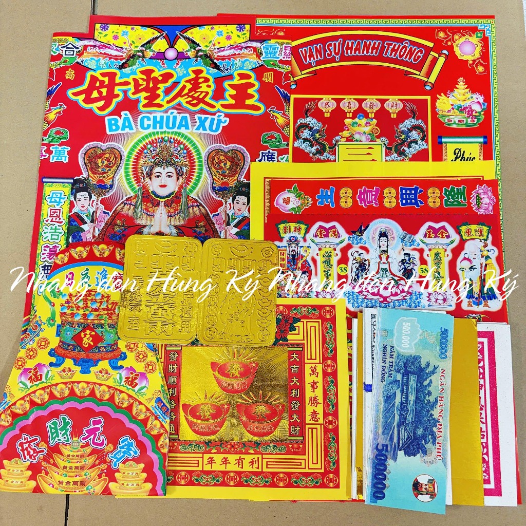 Bộ giấy cúng Bà Chúa Xứ
