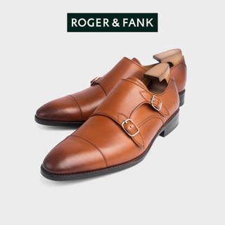 Giày da cao cấp double monk-strap ROGER & FANK