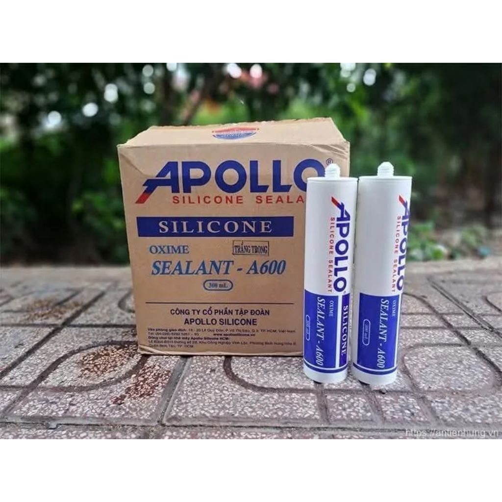 Keo Silicone APOLLO A600 trắng trong (chai)