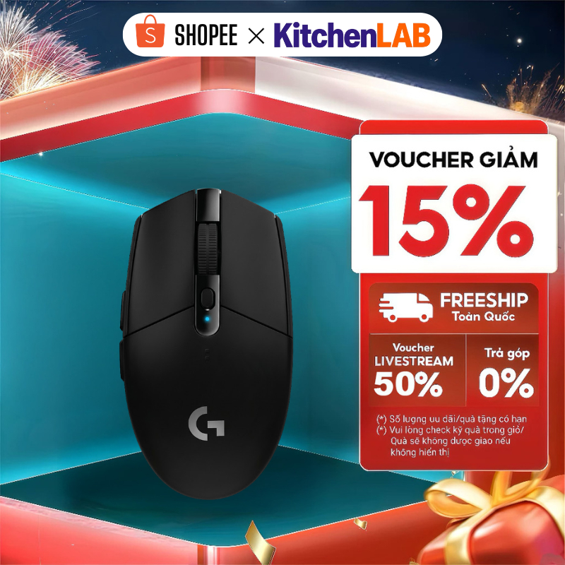 Chuột Logitech G304 Lightspeed Wireless, Thiết Kế Nhỏ Gọn, Dễ Mang Theo
