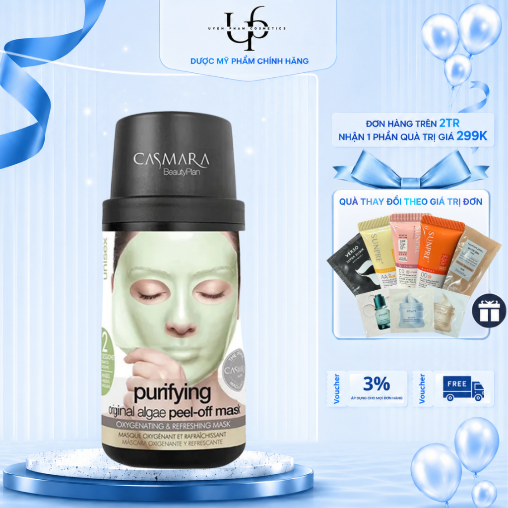 [CôngTy] CASMARA Purifying Original Algae Peel-Off Mask – Mặt Nạ Peel-Off Thanh Lọc Da 50ml