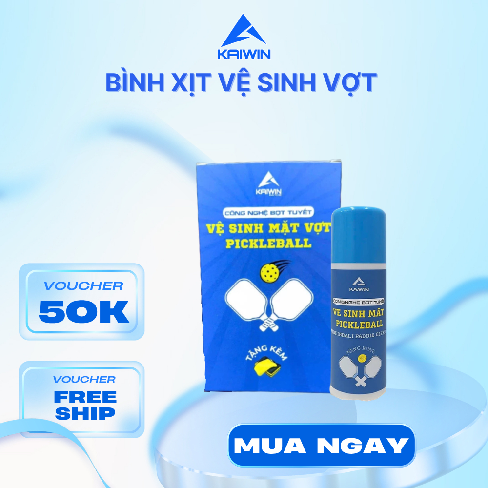 Bình Xịt Vệ Sinh Vợt Pickleball Bọt Tuyết  Chính Hãng Làm Sạch Và Chống Trầy Mặt Vợt Pickleball Cao 