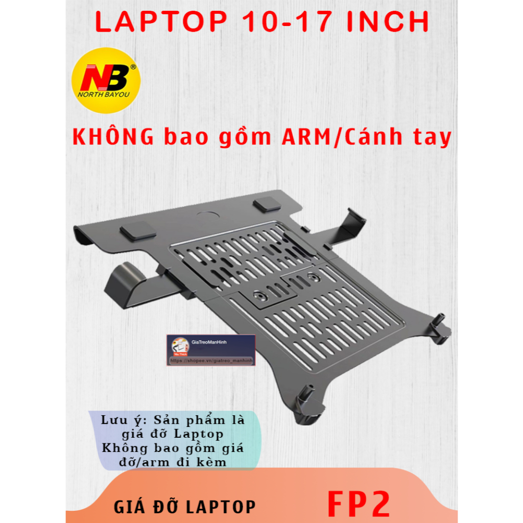 EP15 Fp2 Giá Đỡ LAPTOP # Kẹp LapTop/MacBook/Ipad [Màn hình 10- 21 inch] - [Tối ưu hơn Fp2] EP9 XY360