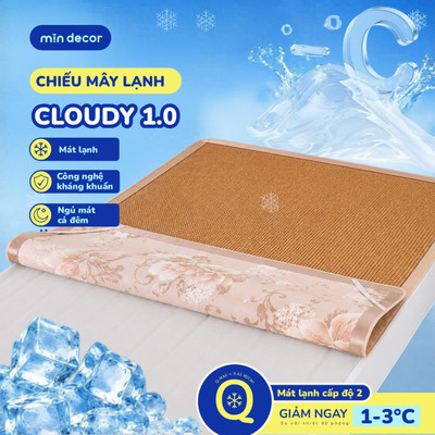 Chiếu Mây Lạnh Điều Hoà Cloudy 1.0 Mịn Decor, Chiếu Mây Điều Hoà Mùa Hè Thoáng Mát
