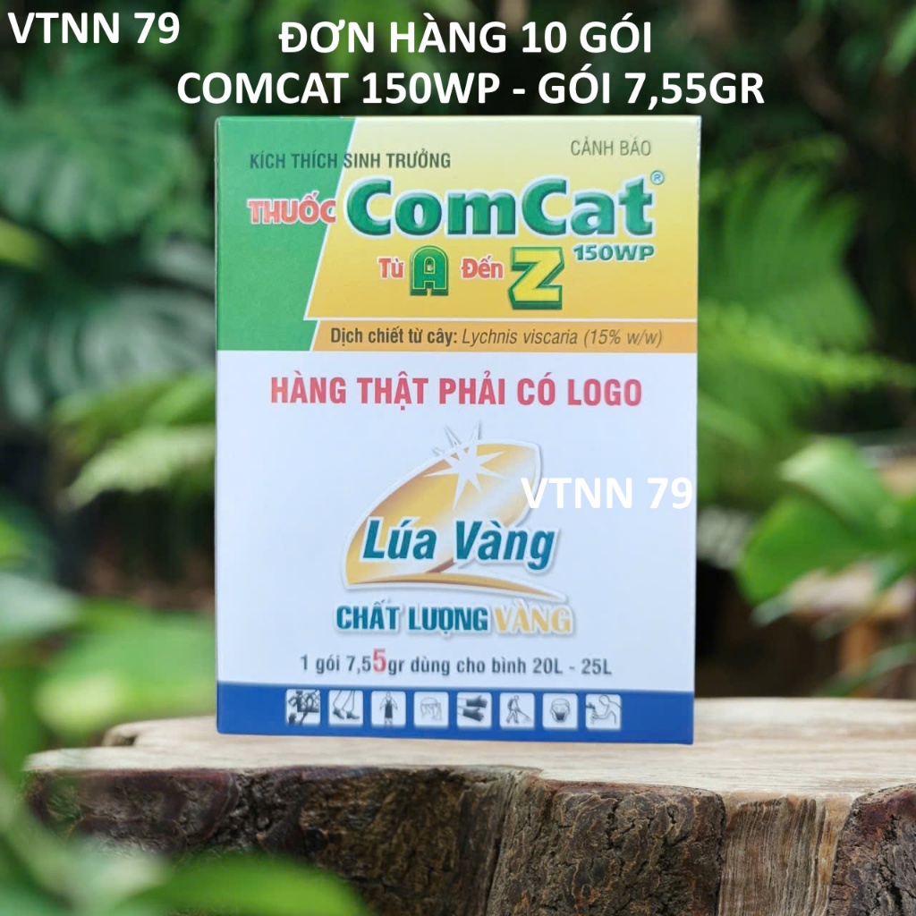 10 GÓI COMCAT TỪ A ĐẾN Z GÓI 7,55GR CÔNG TY LÚA VÀNG HẬU GIANG