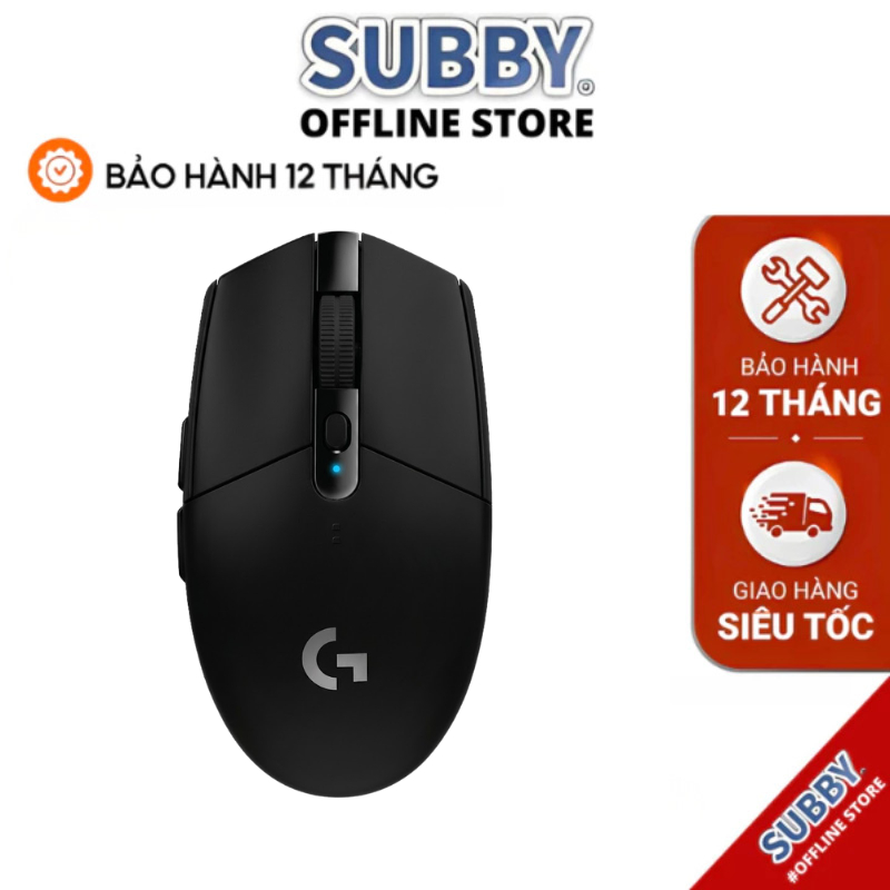 Chuột Gaming G304 Hero Lightspeed Logitech, Nhẹ 99g, Phản Hồi 1ms