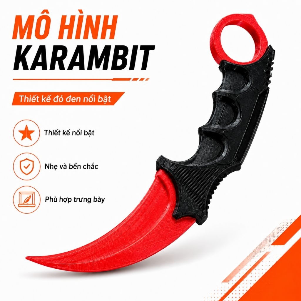 Mô hình đồ chơi trang trí KARAMBIT RYBY CSGO
