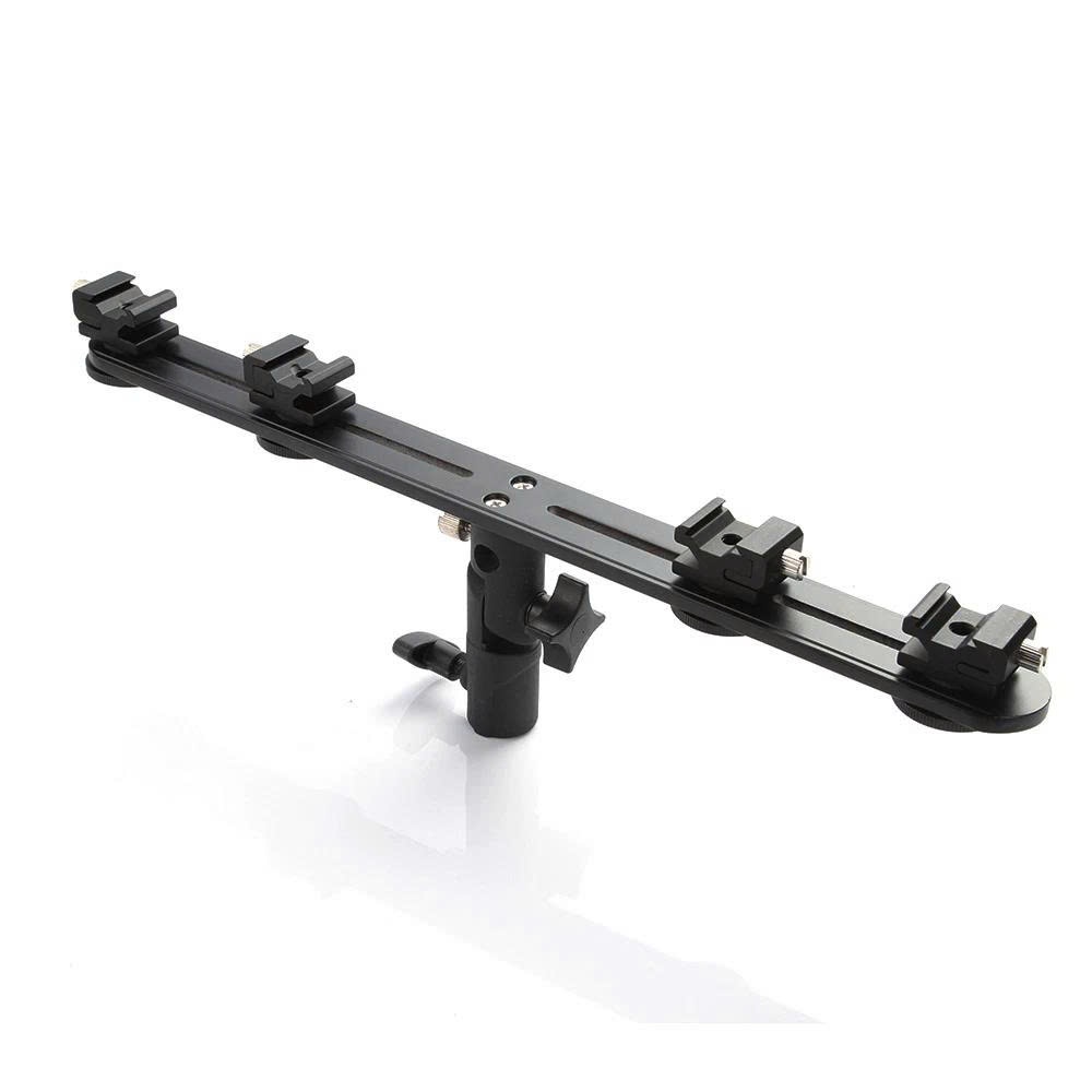 Thanh Gắn Phụ Kiện 4 Khe Cắm Cho Đèn Mic Monitor Camera