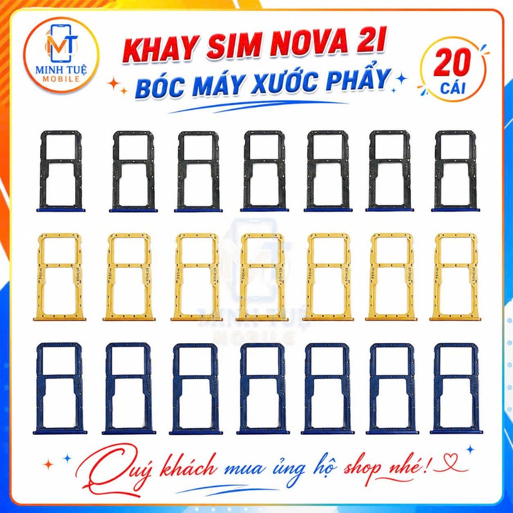 Khay sim Huawei Nova 2i – tháo máy, xước nhẹ, dùng tốt