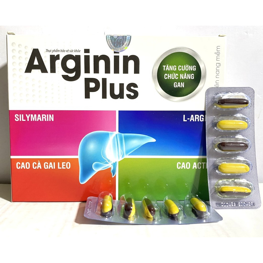 Arginin Plus Arginin mát gan, lợi mật, giải độc gan, tăng cường chức năng gan, viêm gan, xơ gan