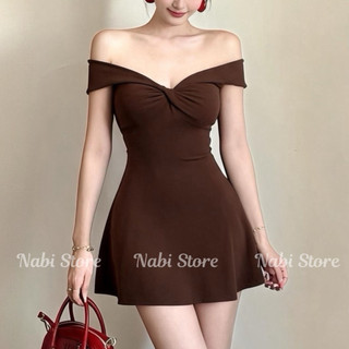 Đầm Body Ngắn Cổ V Dáng Xòe Che Hõm Hông – Váy Tôn Dáng Nữ Tính Đi Chơi, Đi Tiệc NA111