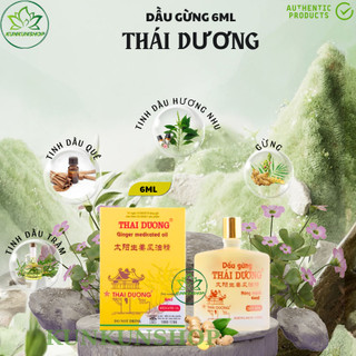 dầu gừng thái dương 6ml - dầu gió gừng 24ml