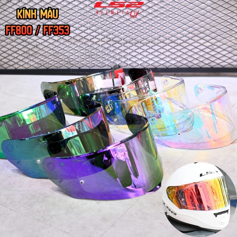 Kính Màu Gắn Cho Mũ LS2 FF800 FF353 Chính Hãng (Không bao gồm nón) Có Kính Revo Đi Ngày Đêm LS2 800 