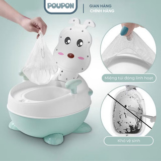 Túi nilon lót bô vệ sinh cho bé Pouponn, túi lót bệ ngồi toilet dùng một lần