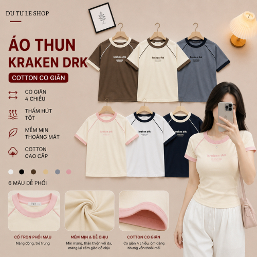 Áo Thun Baby Tee From Vừa Kraken Drk Mạc T&T Chất Borip Loại 1 - Dư Tú Lệ Shop (ẢNH THẬT CỦA SHOP )