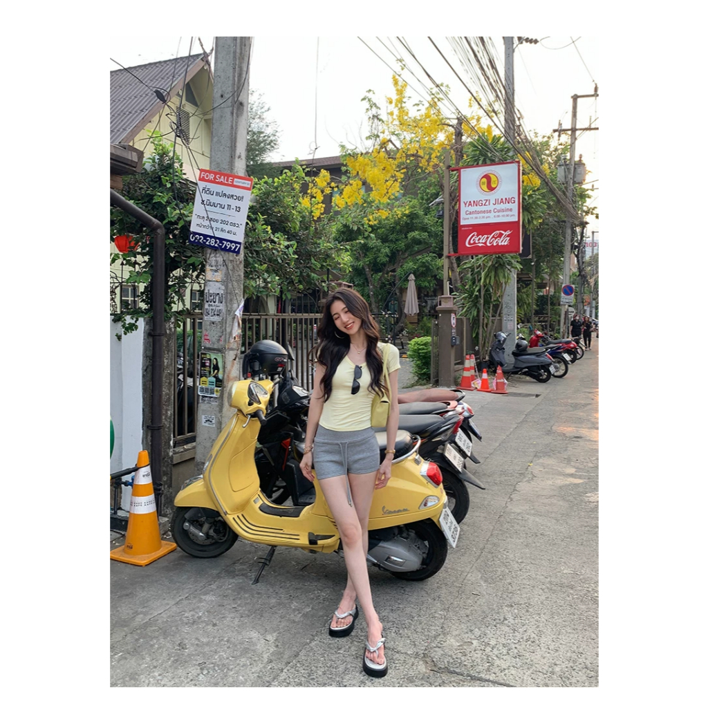 [MULVAN] Quần thể thao nữ MULVAN - màu xám nhạt