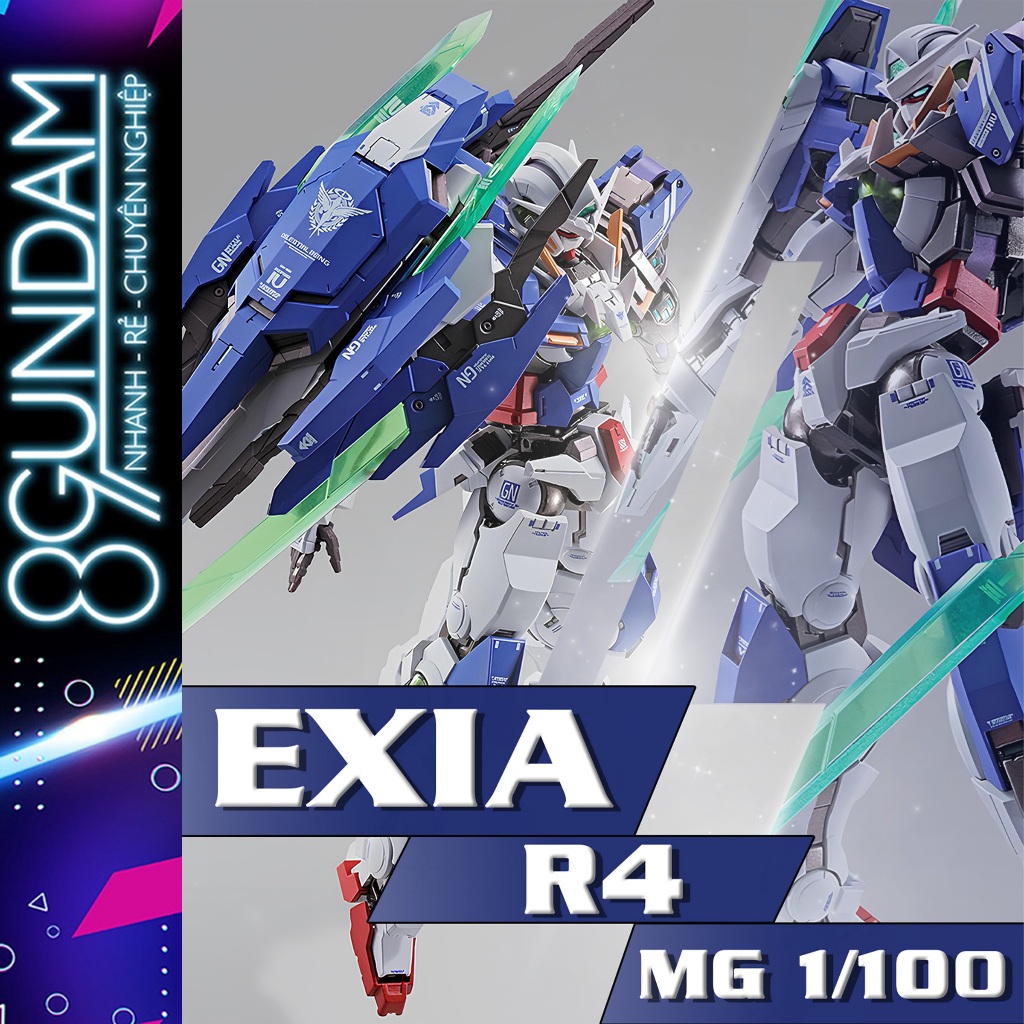 [CÓ SẴN] [BẢN MỚI] Mô Hình Lắp Ráp MG 00 Exia Repair IV R4 (tặng decal nước)