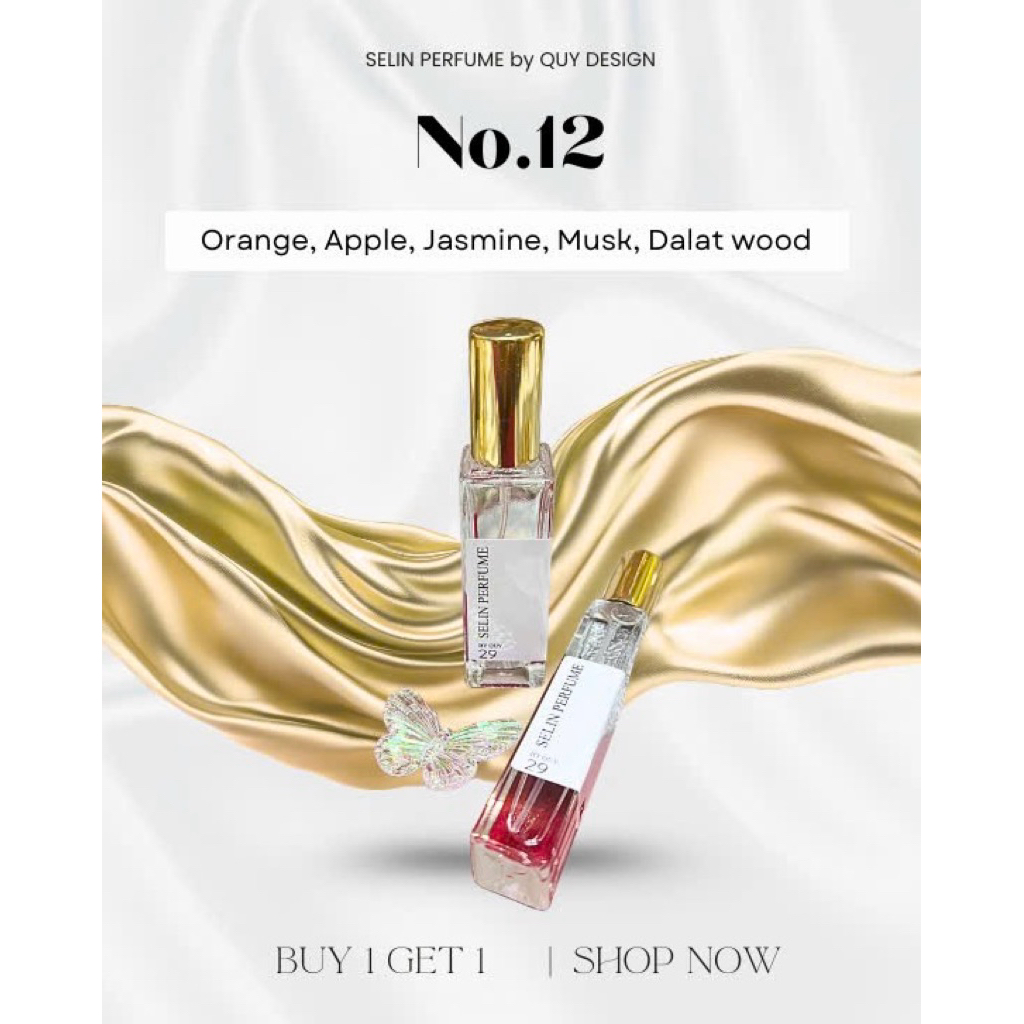 [SELIN PERFUME No.12]- (BUY1GET1)- Best seller- Hương ngọt ngào tươi mát cảm giác thư giãn mới lạ