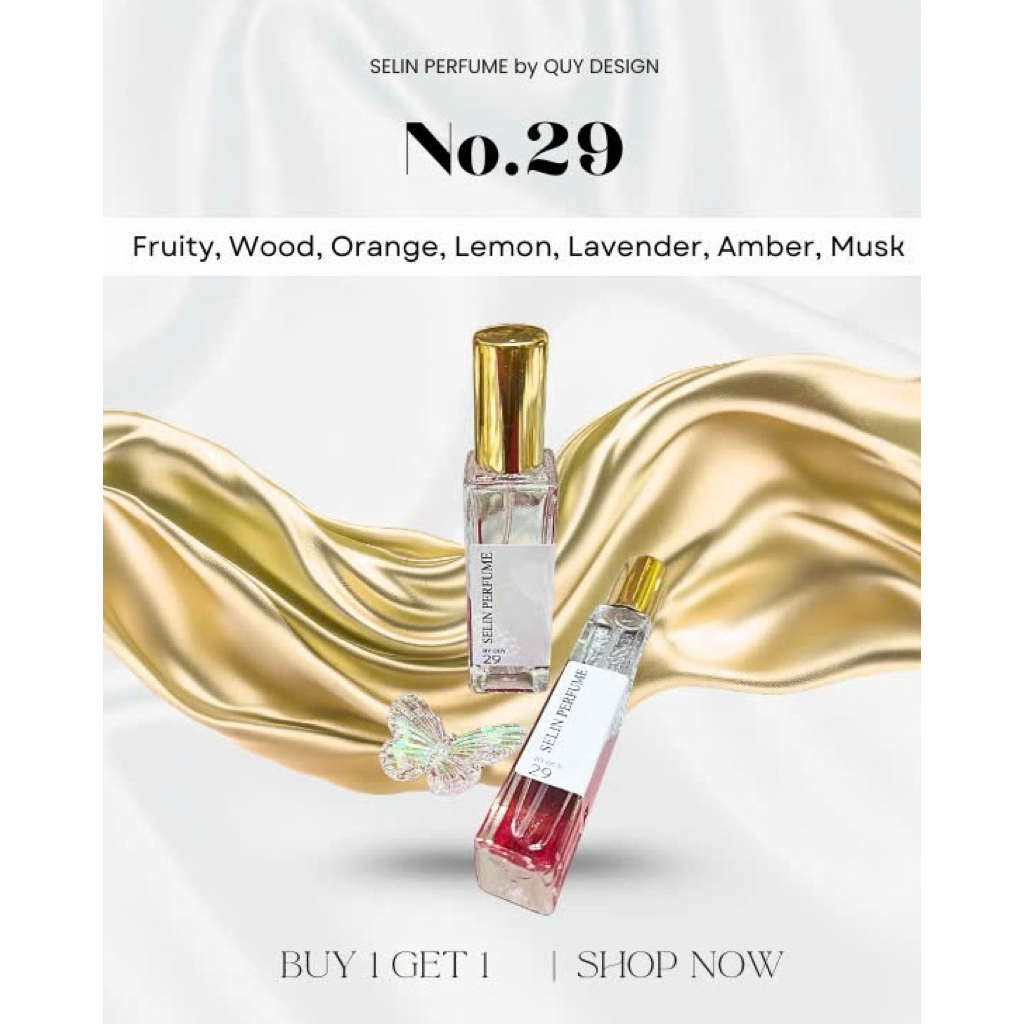 [SELIN PERFUME No.29 (unisex)]- (BUY1GET1)- Hương gỗ mix năng động trẻ trung ấm áp dễ xài best selle