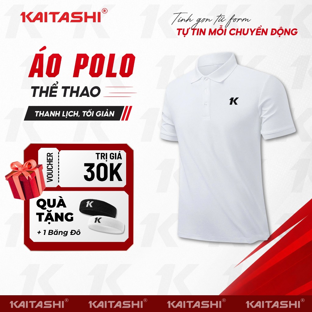ÁO POLO THỂ THAO PICKLEBALL CAO CẤP KAITASHI, CO GIÃN 4 CHIỀU, MÁT NHẸ, THOÁNG MÁT, DỄ VẬN ĐỘNG