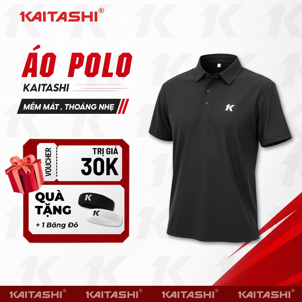 ÁO POLO PICKLEBALL NAM NỮ KAITASHI – CO GIÃN 4 CHIỀU, THOÁNG MÁT, CHUẨN THI ĐẤU