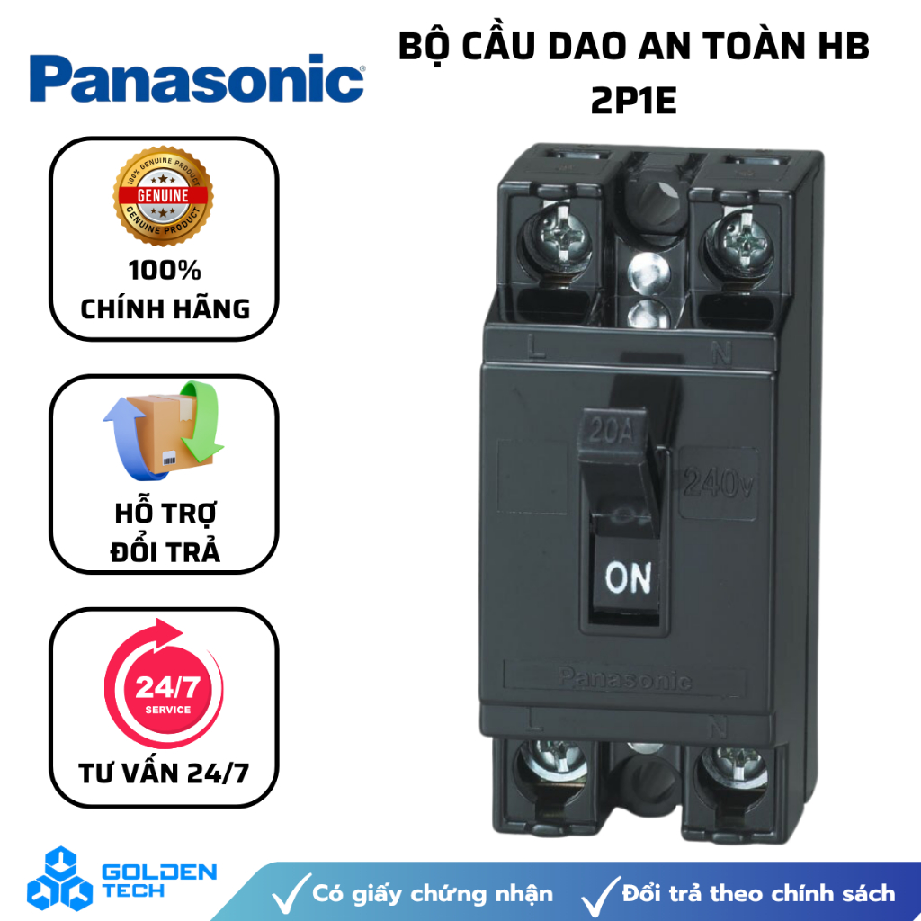 CP Cóc tự ngắt aptomat hàng Panasonic chính hãng. 20A;30A;40A