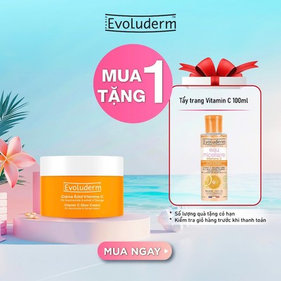 Kem dưỡng thiên nhiên thuần chay bổ sung Vitamin C giúp dưỡng da trắng sáng, mờ thâm 50ml