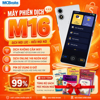 Máy phiên dịch ngôn ngữ 2 chiều M16 - Máy dịch không cần mạng 19 ngôn ngữ - dịch online 148 ngôn ngữ