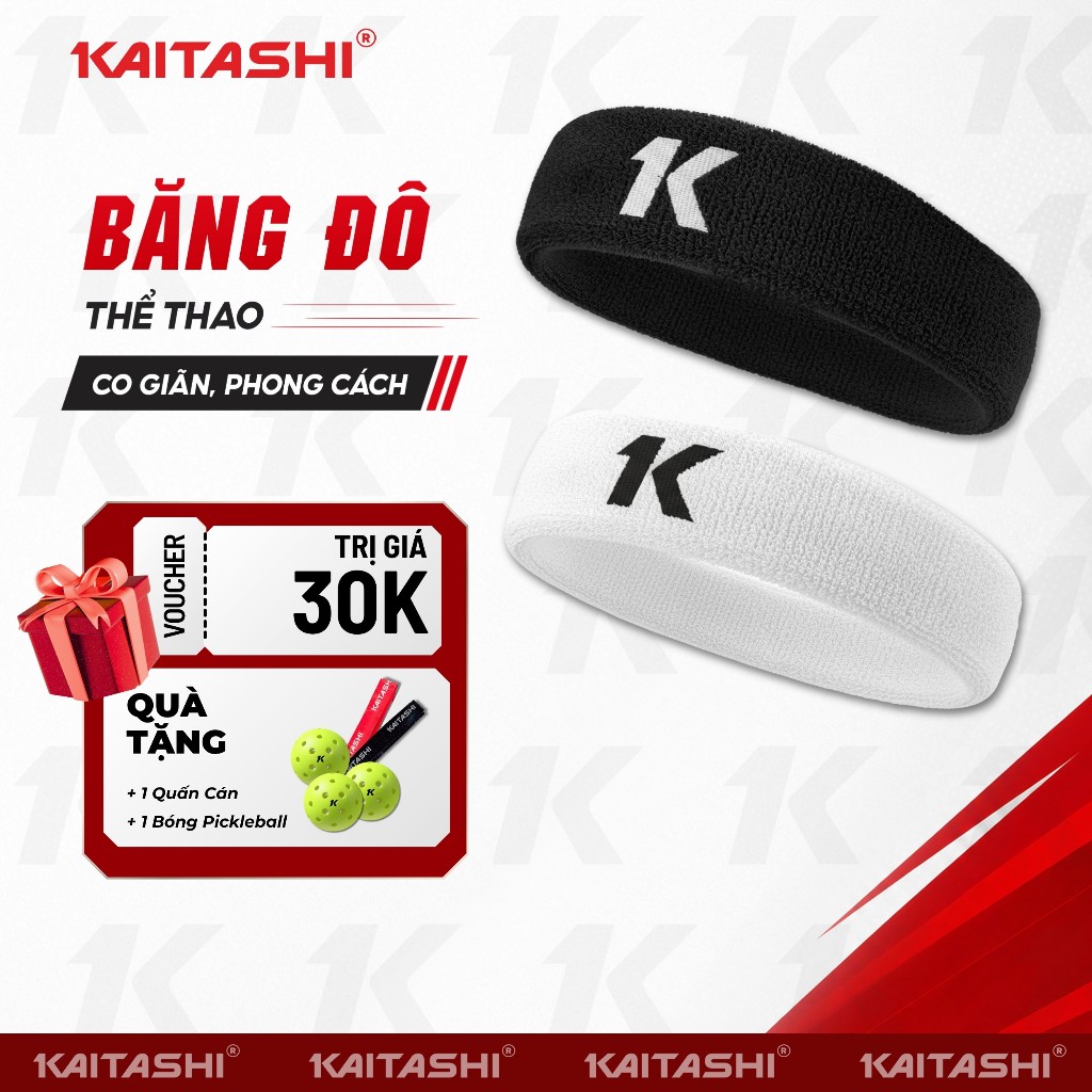 BĂNG ĐÔ THỂ THAO CHẶN MỒ HÔI KAITASHI – VẢI DỆT KIM THOÁNG KHÍ, SIÊU THẤM MỒ HÔI, CO GIÃN TỐT