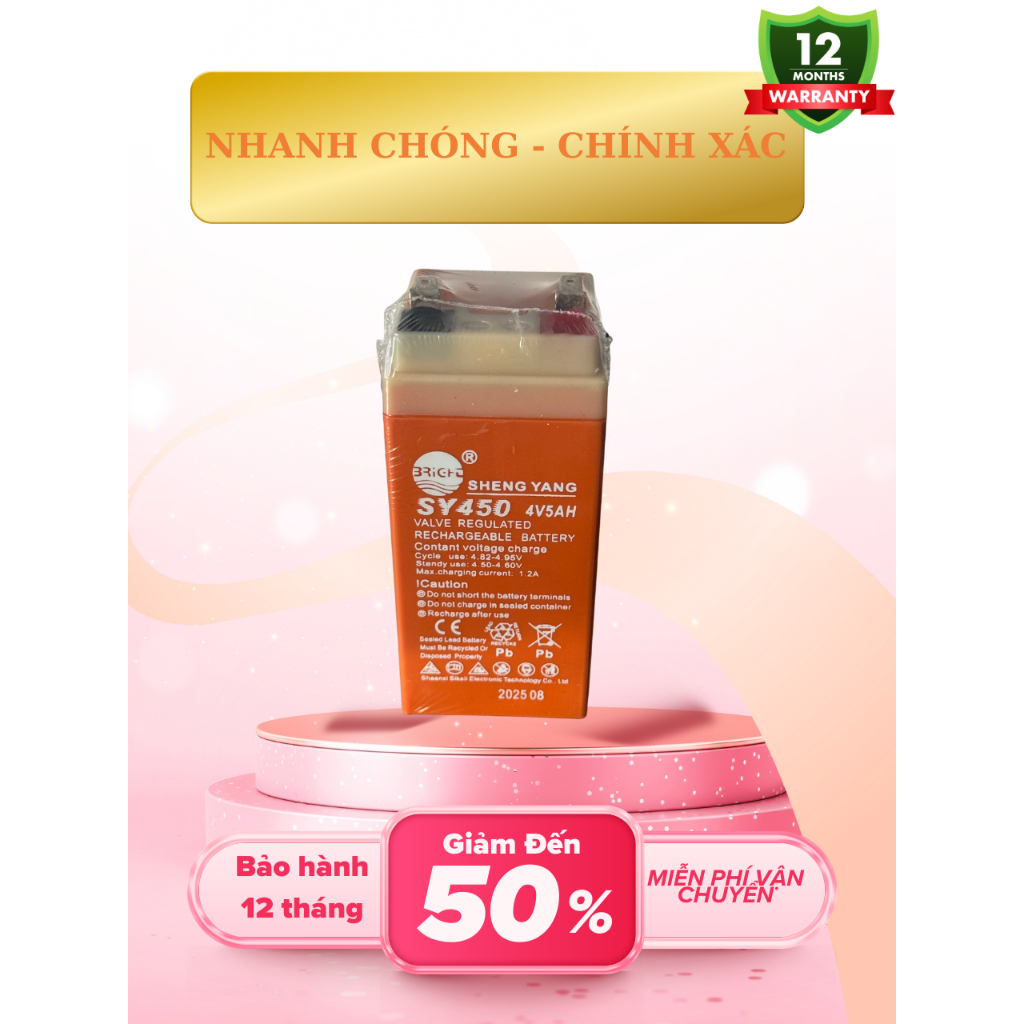 Sheng Yang 4V5 Cấp Nguồn Cân Điện Tử SY450 4V5AH Thiết Kế Nhỏ Gọn Dễ Lắp Đặt Cho Gia Đình Và Cửa Hàn