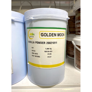 Bột Hương Vani Golden Moon 20021011 Hũ 1kg - Phụ Gia Tạo Hương Vani Cao Cấp Cho Làm Bánh, Kẹo, Pha Chế