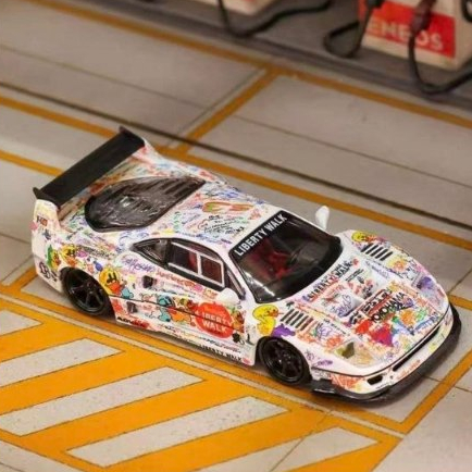 Xe Mô Hình Ghost Player 1:64 LBWK Ferrari F40 Phiên bản giới hạn 499họa tiết Graffiti