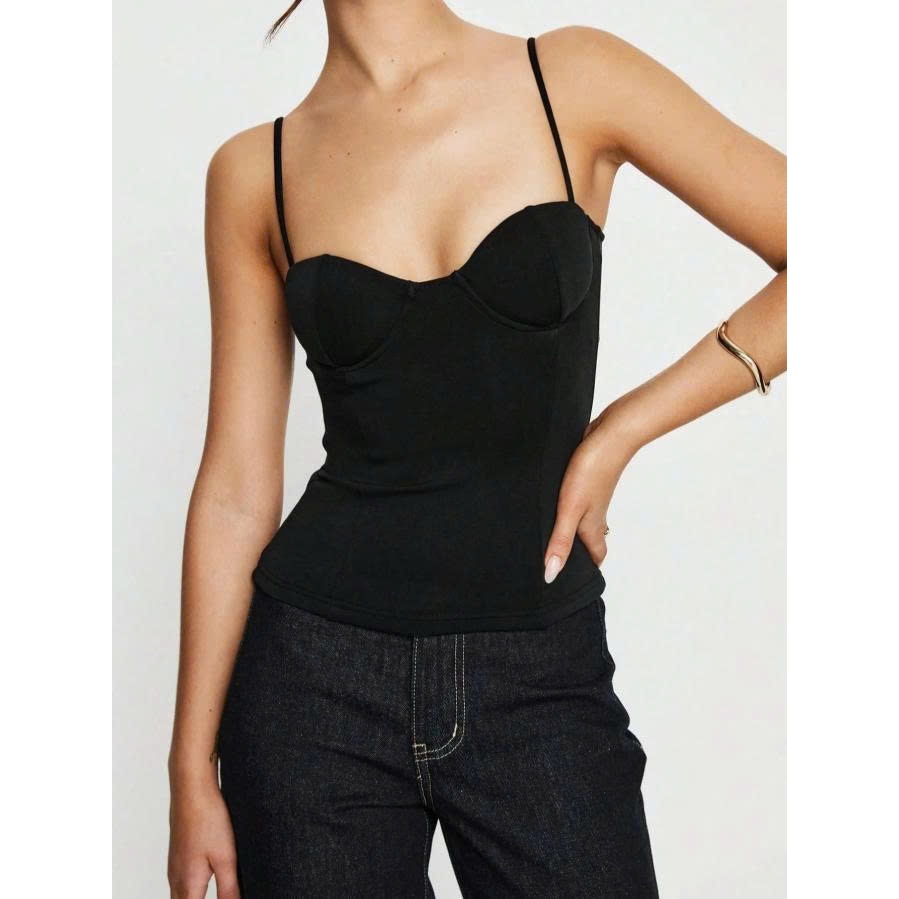 Áo Hai Dây Nữ Trơn Basic Ôm Body Co Giãn Mềm Mát – Áo 2 Dây Sexy Thanh Lịch Mặc Trong Blazer Đi Chơi Hè | BigBuy360 - bigbuy360.vn