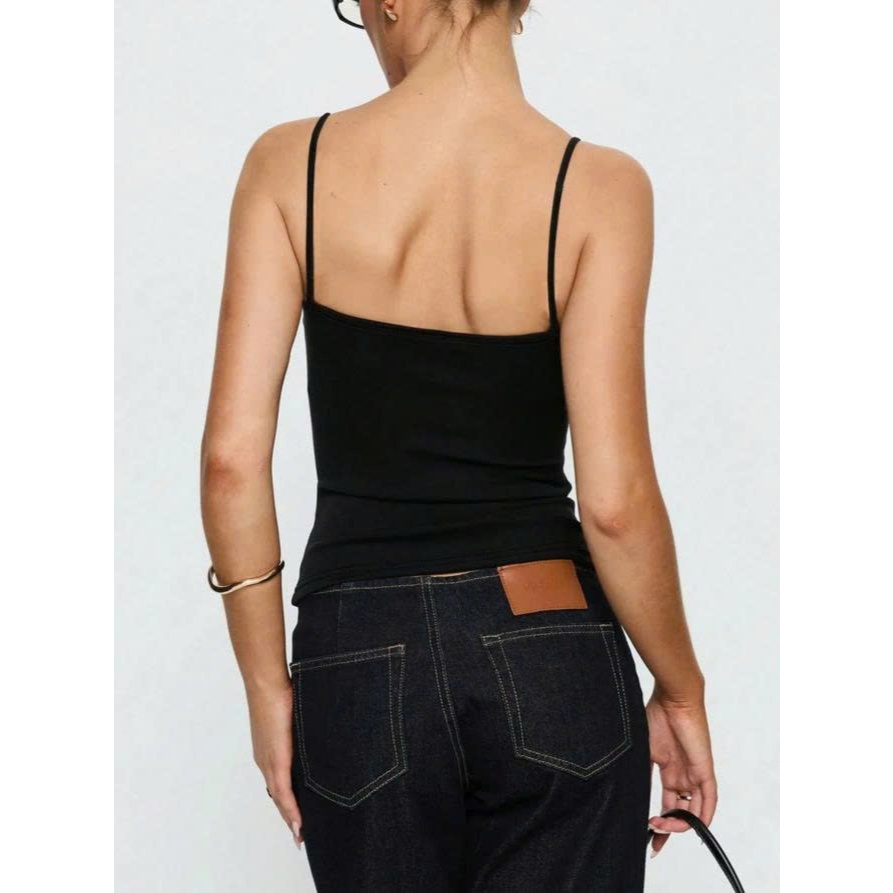 Áo Hai Dây Nữ Trơn Basic Ôm Body Co Giãn Mềm Mát – Áo 2 Dây Sexy Thanh Lịch Mặc Trong Blazer Đi Chơi Hè | BigBuy360 - bigbuy360.vn