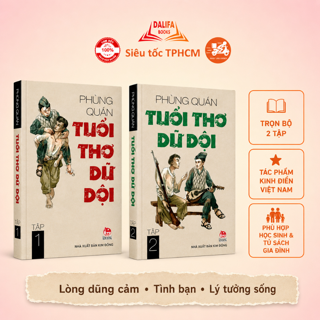 Sách Kim Đồng - Combo Tuổi thơ dữ dội (Trọn bộ 2 tập)