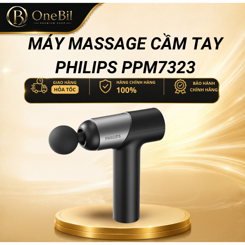 Máy massage cầm tay Philips PPM7323 | 6 đầu chuyên dụng - Bảo hành chính hãng 24 tháng