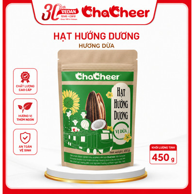 Hạt Hướng Dương CHACHEER Vị Dừa 450g