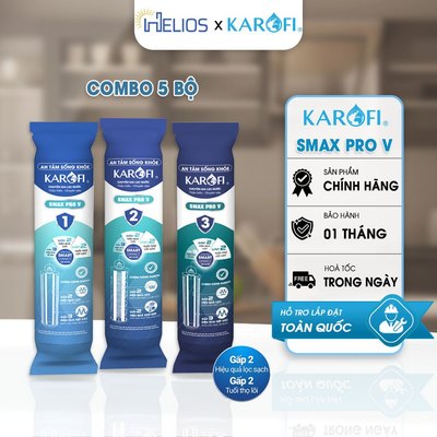Sỉ 5 Bộ Lõi Lọc Thô Số 1 2 3 Smax Pro V Karofi Công Nghệ Smart Connect KAQ-U95 Pro, KAQ-U98,...