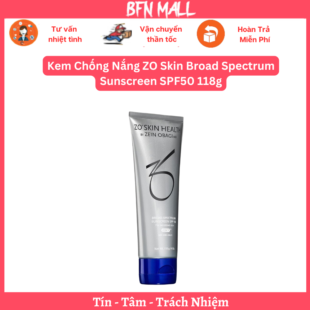 Kem Chống Nắng ZO Skin Broad Spectrum Sunscreen SPF50 118g