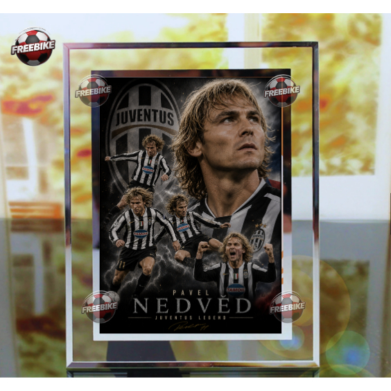 KHUNG POSTER PAVEL NEDVĚD BẰNG KÍNH PHA LÊ CAO CẤP