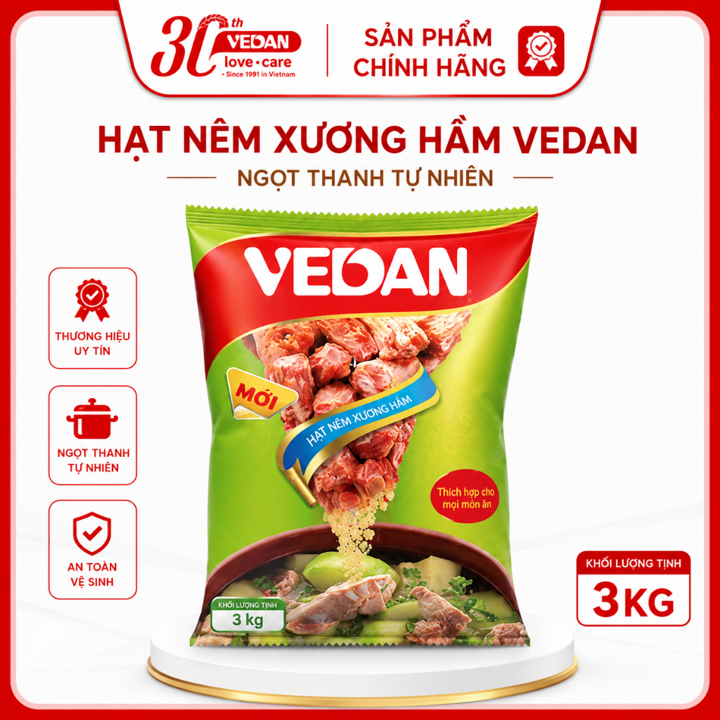 Hạt Nêm Xương Hầm VEDAN 3kg