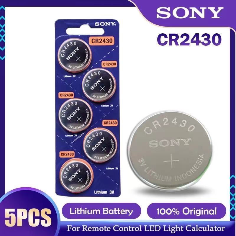 SONY CR2430 CR 2430 DL2430 BR2430 KL2430 Nút Đồng Xu Pin Cho Đồng Hồ Tai Nghe
