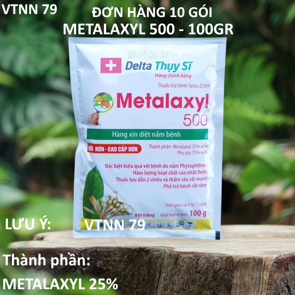 10 GÓI METALAXYL 500 GÓI 100GR PHÒNG TRỪ PHỔ RỘNG